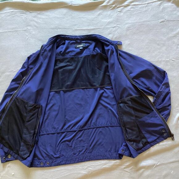 Diesel Zip Track Jacket - XL Navy Minimalist Lightweight Casual Streetwear $325 - Picture 9 of 11